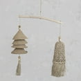 thumbnail image 2 of Creative Co-Op 31.5 Inches Wood and Hand-Woven Seagrass and Rattan Wall Hanging, Natural, 2 of 3