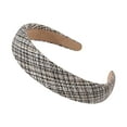 thumbnail image 2 of Multicolor Cute Headbands Fabric New Zig Zag High Cranium Head Bands for Women's Hair Non Slip, Reversible Korean Headbands with Teeth One Size, 2 of 6