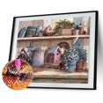 thumbnail image 2 of Kit de casa de pájaros y flores 5D, taladro cuadrado completo, diamantes de imitación, bricolaje, pintura artesanal de diamantes Likrtyny Arte deco, 2 of 9
