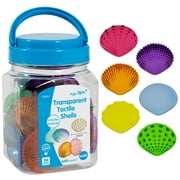 Edx Education Transparent Tactile Shells Assorted Colors Set of 36 (CTU13842)