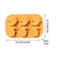 thumbnail image 1 of Silicones Cake Halloween Round Pumpkin Baking Tray Chocolate Diy Baking, 1 of 9