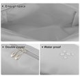 thumbnail image 4 of Unique Bargains 1 Pcs Makeup Bag Cosmetic Travel Bag Waterproof PU Leather Case Makeup Bag for Women L Size Silver Tone, 4 of 6