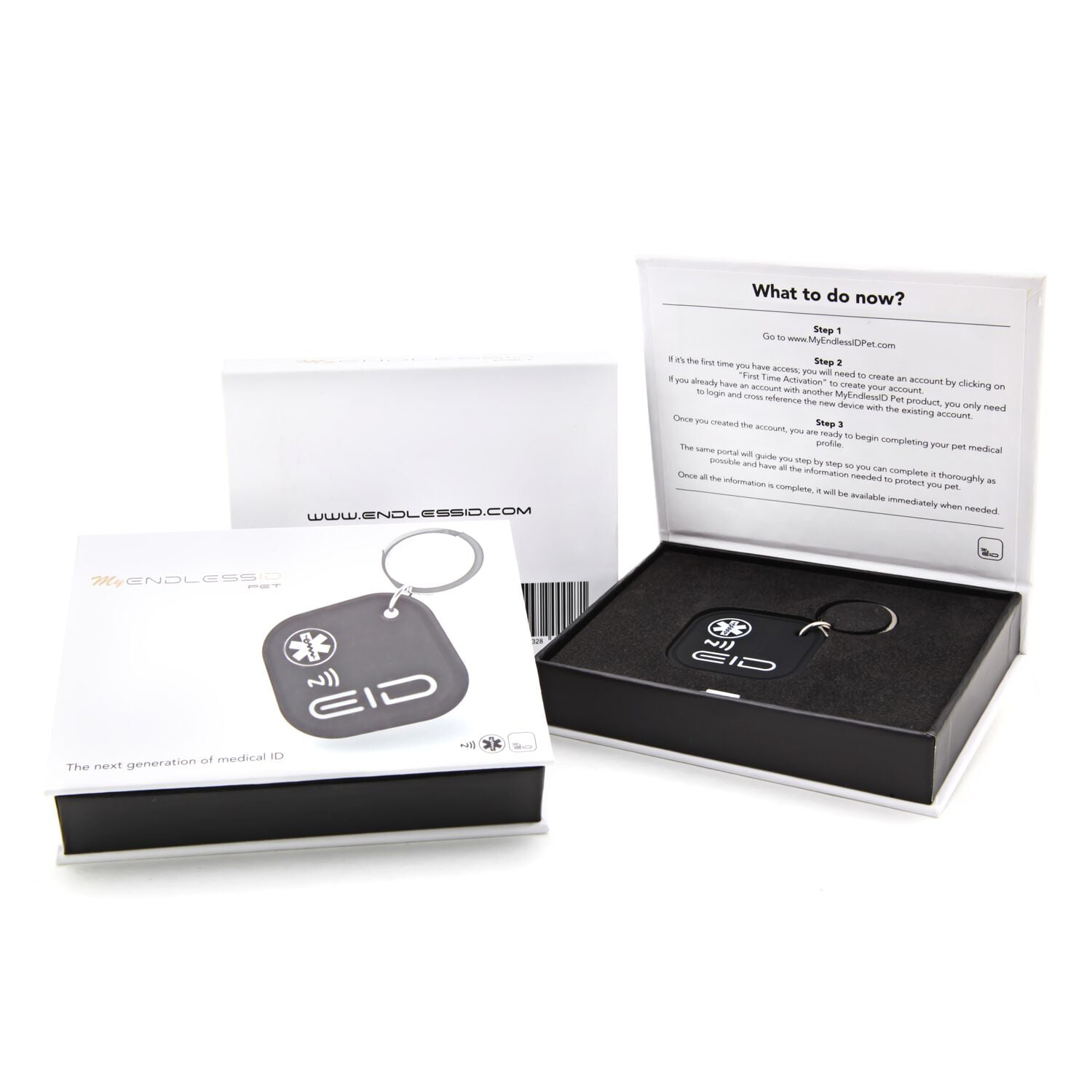 Endless ID Pet Identification Tag GPS, Medical Card, Emergency