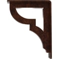 thumbnail image 4 of Ekena Millwork 2"W x 5 1/2"D x 8"H Bradford Wrought Iron Bracket, (Triple center brace), Antiqued Copper, 4 of 7