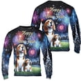 thumbnail image 3 of Happy New Year Beagle Family Cheer Winter Midnight Firework All Over Print 3D Sweatshirt Unisex Merch Beagles Dog Lover Gifts Idea - 02025, 3 of 6