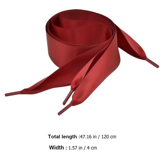 PAMINGONO 6 Pairs Ribbon Shoe Laces for Kids in Black Color for Trainers and Sneakers