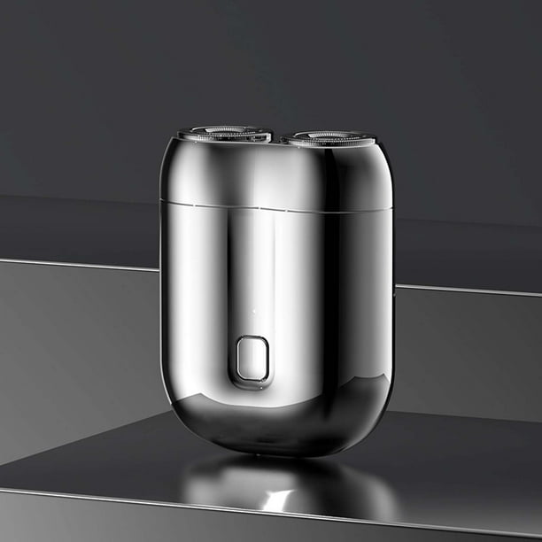 Maquinillas de afeitar para hombres, afeitadora lavable recargable por USB para hombres, mini afeitadora portátil de viaje con cabezal doble.
