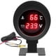 thumbnail image 1 of Medidor de temperatura y voltaje del agua para automóvil, medidor de temperatura y voltaje automotriz, medidor de temperatura digital, 1 of 7