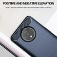 thumbnail image 4 of MYKOMI Phone Case for OnePlus 7T with Tempered Glass Screen Protector Cover and Slim TPU Cell Accessories Protective OnePlus7t 5G One Plus7T 1 Plus T7 1plus + 1+ 1+7T Women Men Carbon Fiber Blue, 4 of 7