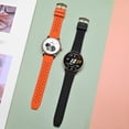 thumbnail image 6 of Fluororubber Watch Band,20mm Quick Release Watch Strap for Men and Women,Orange with Gold Buckle, 6 of 7