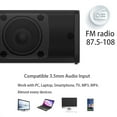 thumbnail image 5 of Portable Surround Sound Bar Bluetooth 2 Speaker in 1 Subwoofer TV Home Theater, 5 of 11