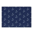 thumbnail image 1 of Navy Blue Cutting Board, Floral Pattern Design Little Dots and Flowers Country Life Inspired Art, Decorative Tempered Glass Cutting and Serving Board, Small Size, Navy and White, by Ambesonne, 1 of 1