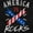 Black, variant on America Rocks Patriotic Music Lover Unisex Plus Size Graphic Tee Brisco Brands 2X