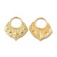thumbnail image 1 of Ion Plating(IP) 304 Stainless Steel Pendants Fan with Star Charm Real 18K Gold Plated 26.5x24.5x2mm Hole: 11.5mm, 1 of 2