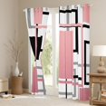 thumbnail image 3 of Manfei Pink Square Curtains Pack of 2 (42x84 Each) for Adult, Abstract Ombre Curtains Blackout, Modern Fashion Style Bedroom Curtains, Window Curtains Room Decor, 3 of 6