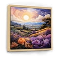 thumbnail image 2 of Designart "France Lavender horizon IV" Landscapes Floater Framed Wall Decor, 2 of 7