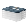 thumbnail image 2 of Food Containers Freezer Storage Meal Prep Pantry Organization Food Storage Containers Storage Containers Plastic Cookie Containers Stackable Cookie Dumpling Storage Box Containers with Lids Airtight, 2 of 9
