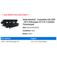 thumbnail image 2 of Intake Manifold - Compatible with 2009 - 2014 Volkswagen GTI 2.0L 4-Cylinder Turbocharged 2010 2011 2012 2013, 2 of 2