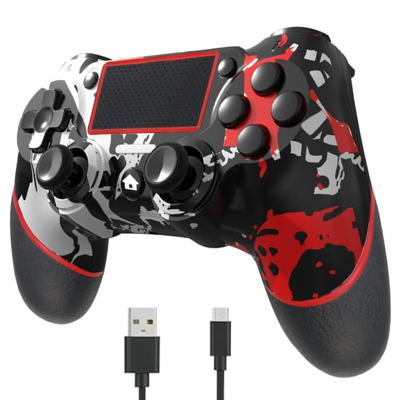 Controlador inalámbrico SZYUYU para PS4 con conector de audio de 3.5 mm - Blanco