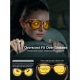 thumbnail image 6 of TINHAO Night Driving Glasses Fit Over Glasses for Men & Women Oversized Cat Eye HD Polarized Night Vision Glasses, 6 of 8