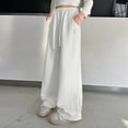 thumbnail image 2 of TOWED22 Girls' Straight Leg Sweatpants High Waisted Baggy Joggers Drawstring(Light Gray,8-9 Y), 2 of 7