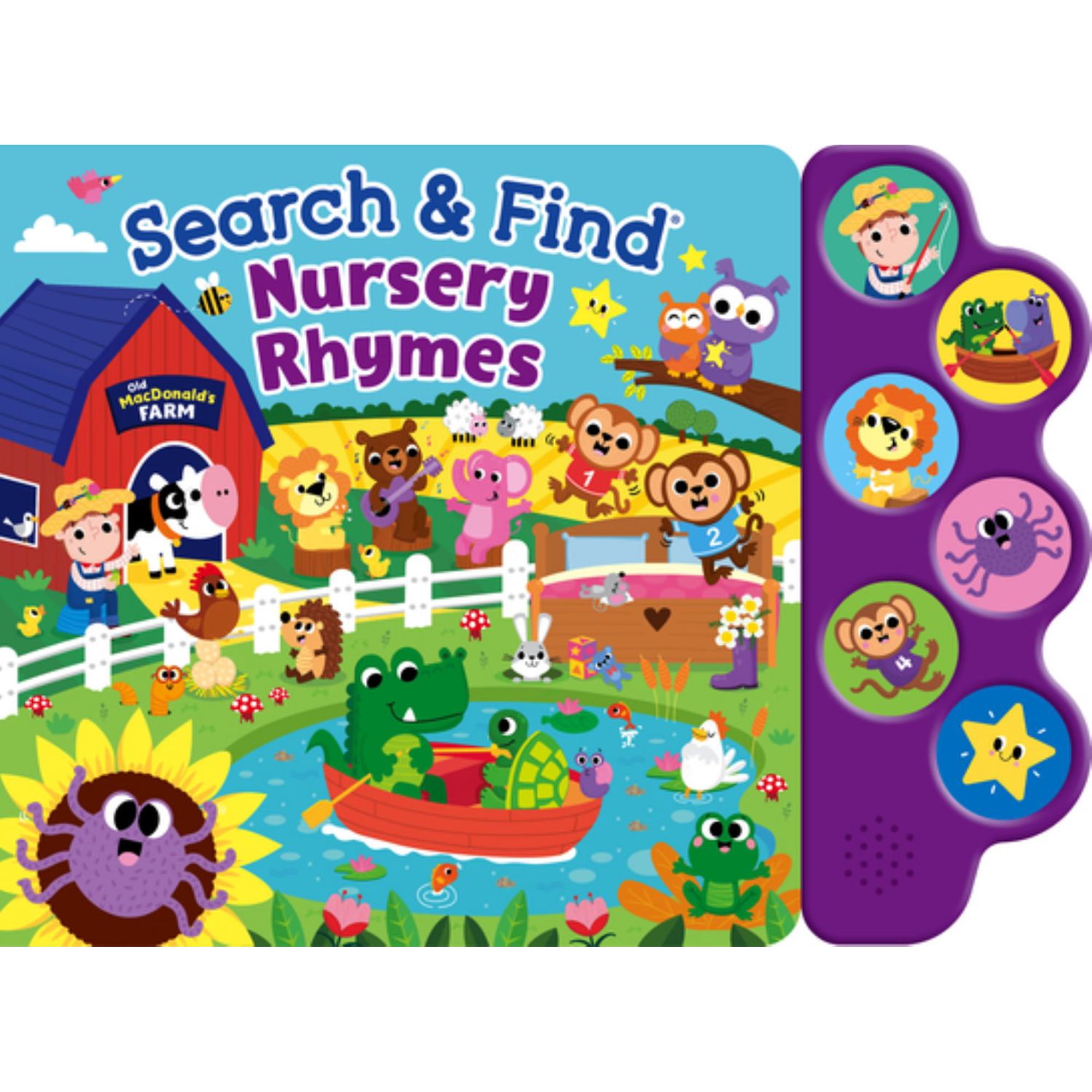 Search & Find Nursery Rhymes 6 Button Sound Book: 6 Button Sound Book (Hardcover)