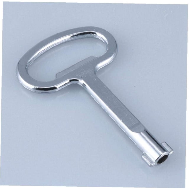 Gabinete eléctrico Llaves de metal Caja de medidor de seguridad de llave de gabinete eléctrico Accesorios de tono plateado 5.6 * 9 * 1.4 cm (Plata) 2 piezas