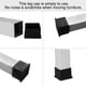thumbnail image 4 of Tapas de patas de sofá de mesa Unique Bargains 2"x2" PVC negro 16 piezas, 4 of 7