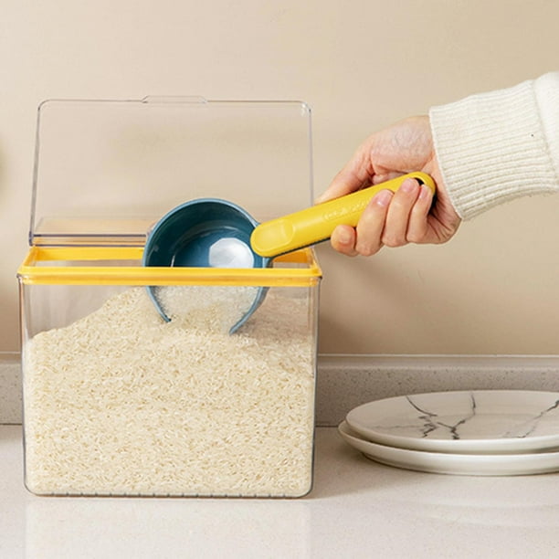 multifuncional Granos de arroz de sellado Utensilios de cocina de gran capacidad Pala de arroz medidora Azul amarillo Macarena Cuchara De Arroz