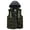 Army Green, variant on KVE Women's Warm Winter Hooded Vest Padded Puffer Vest Wine Red, XX-Large