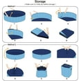 thumbnail image 6 of Silensys Pet Dog Pool Bath Swimming Tub Kiddie Pool, 63 x 12 inch Collapsible Foldable Portable for Dogs Cats and Kids Blue, 6 of 7