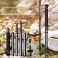 thumbnail image 3 of Bâton de Marche de Randonnée, Bâton de Survie Pliable en Aluminium Léger Multifonction pour Avion pour Femmes Hommes Aînés Camping Sac à Dos, 3 of 5