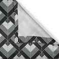 thumbnail image 5 of Ambesonne Grey and Black Grommet Curtain, Boho Geometrical, 50" x 72", Grey Black Pale Grey, 5 of 6