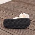 thumbnail image 5 of BADHUB Women's Flower Casual Flip Flops Boho Open Toe Slip On Bowknot Flat Dressy Sandals Beach Vacation Slippers Beige 40, 5 of 6