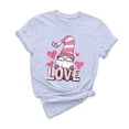 thumbnail image 3 of VKOYWKM Valentine's Tees Women Cute Love Heart Print T-Shirts Cute Tops Holiday Short Sleeve T Shirts Casual Crew Neck Romantic Tshirts, 3 of 7