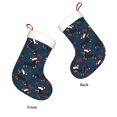 thumbnail image 3 of Daiia Christmas Dachshund Print Christmas Stocking，18"Large Knitted Xmas Stocking for Kids, Family Stocking for Fireplace Christmas Holiday Party Decoration, 3 of 7