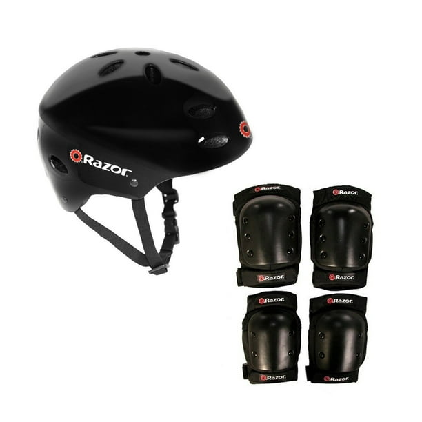 Razor V17 Child Skateboard/Scooter Sport Helmet with Pro Knee & Elbow