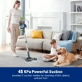 thumbnail image 5 of Cordless Vacuum Cleaner, Powerful Suction 8-in-1 Stick Vacuum With LED Display, 3 Modes Suction, Anti-Tangle & 50.72oz Dust Cup, Lightweight Vacuum For Hardwood Floor/Carpet/Pet Hair, Blue, 5 of 17