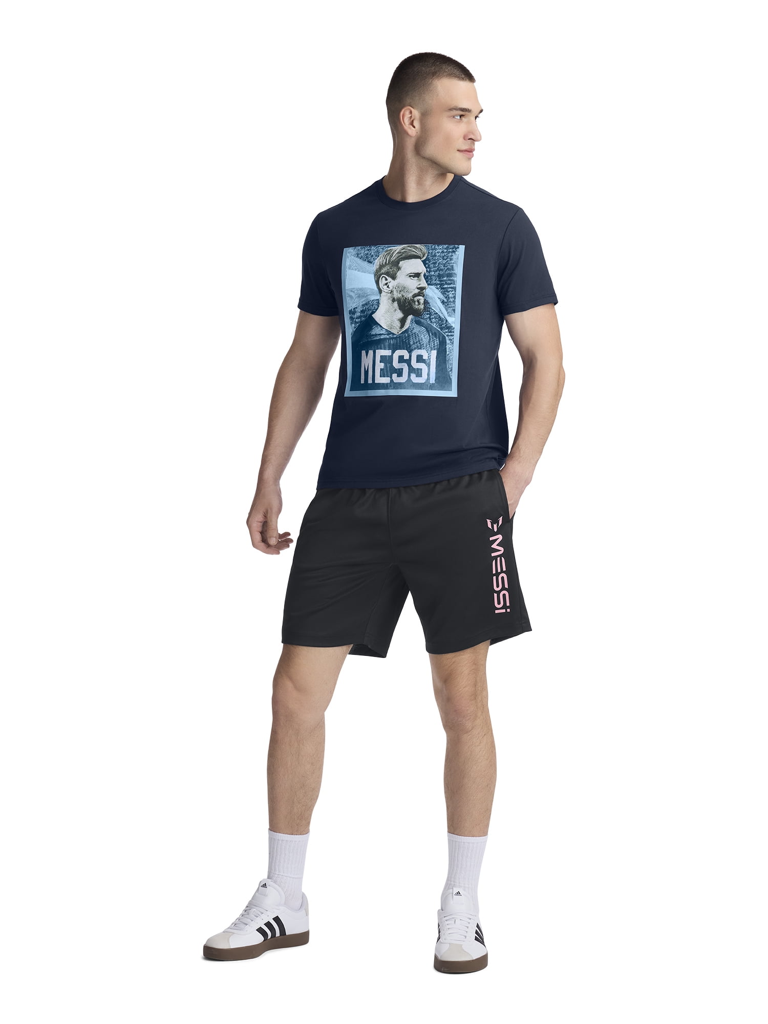 Messi Adult Unisex Short Sleeve Graphic T-Shirt, Sizes XS-3XL