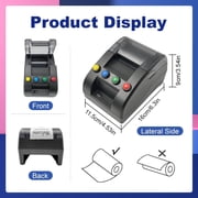 Take a Number Printer Ticket Thermal Printer Machine with 57mm Receipt Ticket Roll for Wireless Calling System for Haunted House