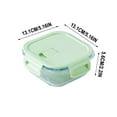 thumbnail image 2 of Glass Bento Box, Microwave Safe Lunch Container, Meal Prep Food Storage, Dishwasher Safe, Hot Cold Resistant, Versatile Food Organizer, 2 of 7
