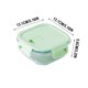 thumbnail image 3 of Lonchera de vidrio | Recipiente para almuerzo de vidrio resistente al calor y apto para microondas | Almacenamiento de comidas para estudiantes y oficinistas | Caja de almacenamiento de alimentos, 3 of 6