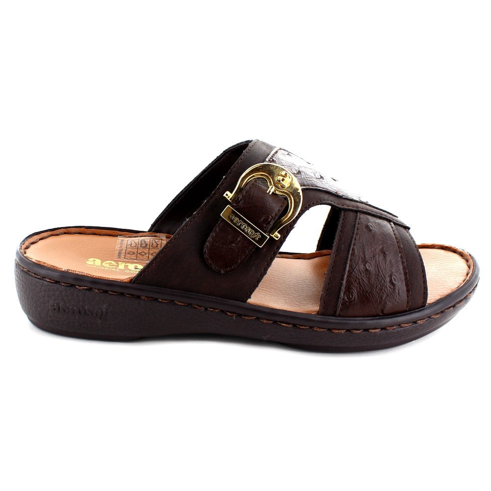 Aerosoft JH0611BrownUS Men 6 Highlife Men Sandals, Brown  display picture 1