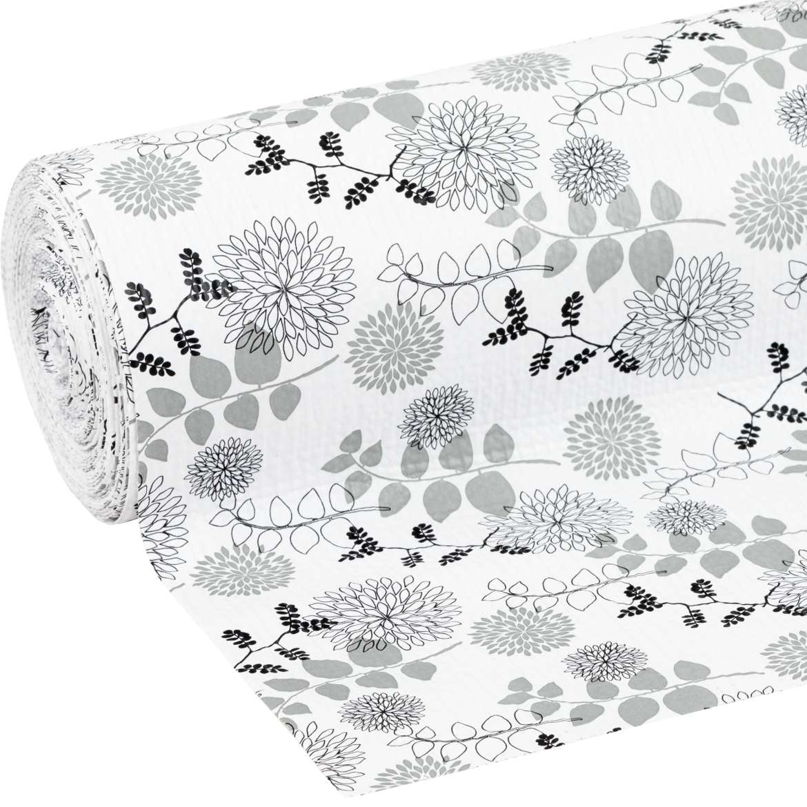 EasyLiner Smooth Top 20 in. x 18 ft. Shelf Liner, Midnight Bloom