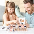 thumbnail image 2 of 1 Set Wooden Word Game Set Fun And Safe Spelling Letter Cognition Ability Kids Learning Toy For Early Education, 2 of 5