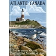 thumbnail image 3 of Atlantic Canada, Lighthouse (100% Cotton Tea Towel, Decorative Hand Towel, Kitchen and Home), 3 of 3