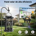 thumbnail image 4 of Lámpara Solar Portátil, Luces Decorativas Colgantes de Exterior para Patio de Jardín, Luces Solares Resistentes a la Intemperie para Jardines, Patios, Árboles y Céspedes, 4 of 7