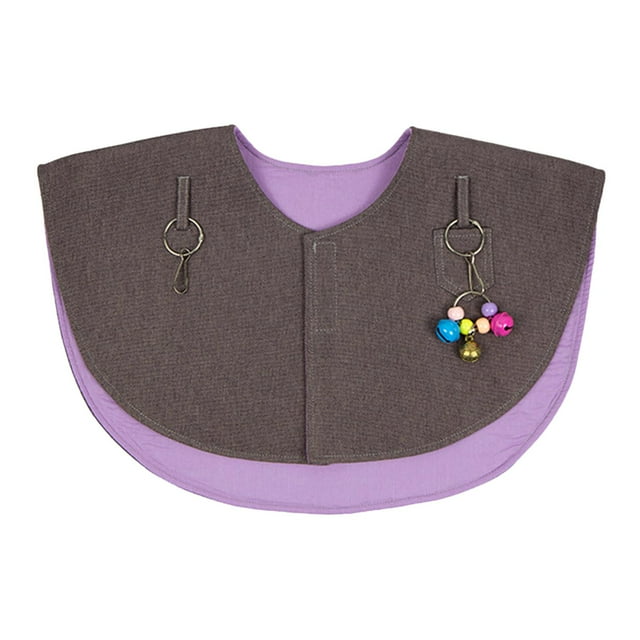 DOLITY Parrot Anti-Scratch Shoulder Guards Hanging Bird Anklet Pet Pad Diaper Scarf for violet