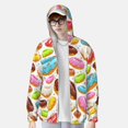 thumbnail image 2 of Kdxio Color Donut Print Women Men Sun Protection UPF 50+ Jackets Zip Up Long Sleeve Hoodie Hiking Lightweight with Pockets, 2 of 7
