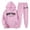 Pink, variant on Valora Men's Suit Street Hoodie Tracksuit for Daily Casual Wear Comfortable Two Piece Set with Hooded Sweatshirt and Joggers Pink 2XL
